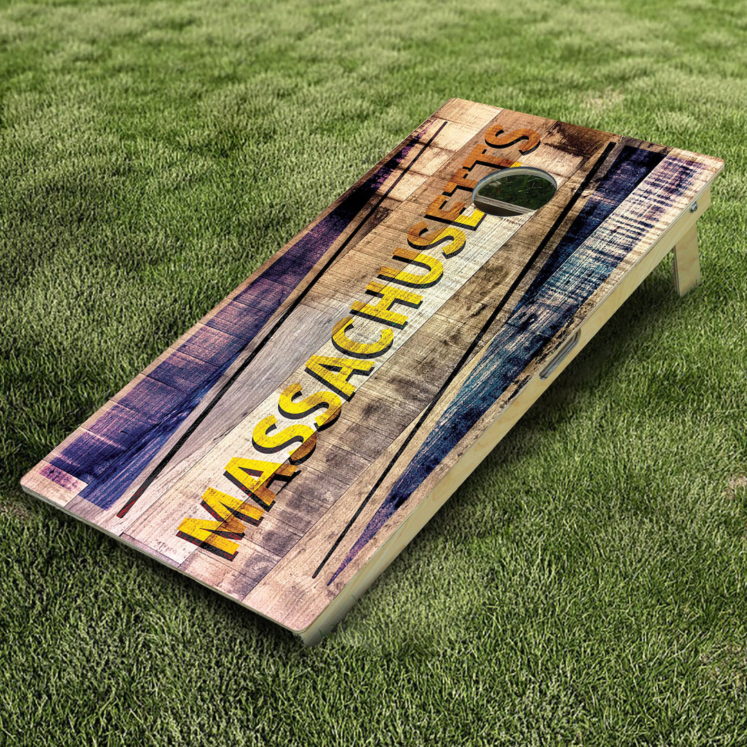 Massachusetts 2 Cornhole Boards