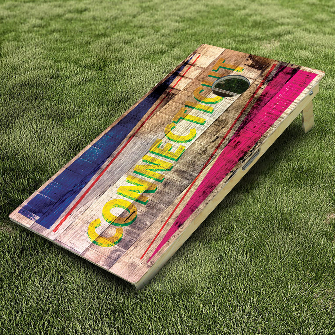 Connecticut 2 Cornhole Boards