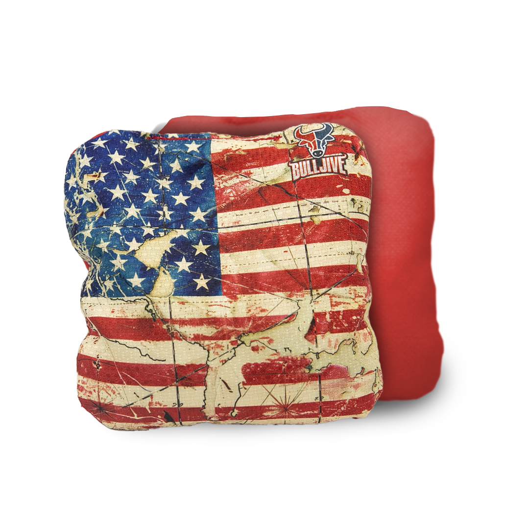 Cornhole Bags Vintage Flag