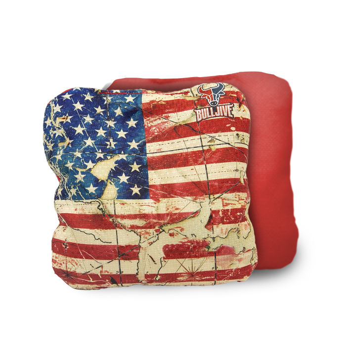 Cornhole Bags Vintage Flag