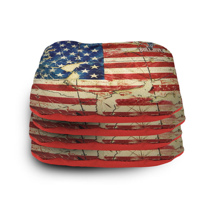 Cornhole Bags Vintage Flag