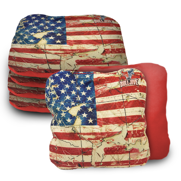 Cornhole Bags Vintage Flag
