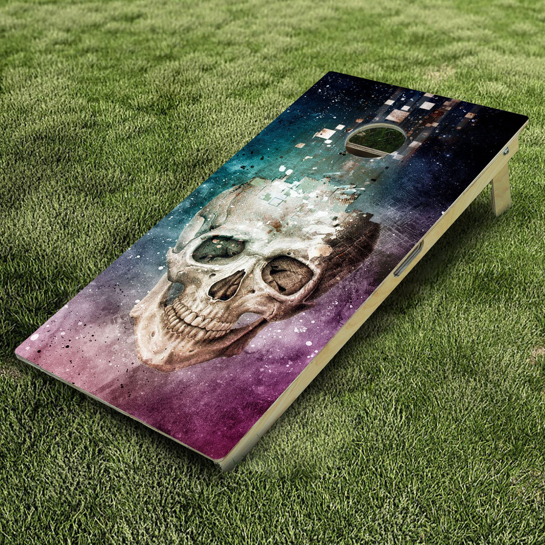 Futuristic Skull Cornhole Boards