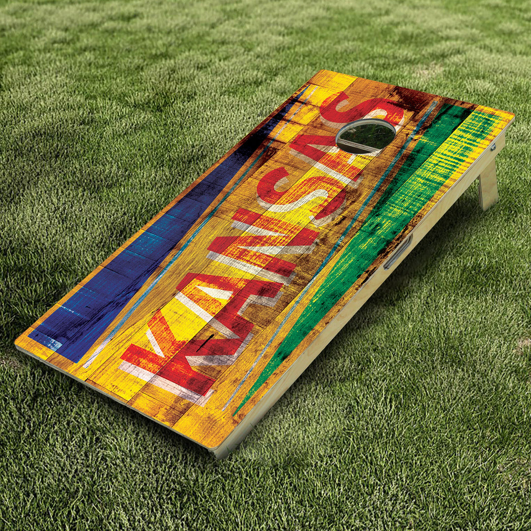 Kansas 2 Cornhole Boards