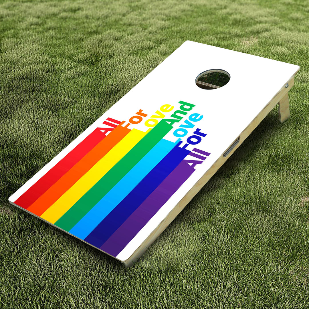 Rainbow Cornhole Boards