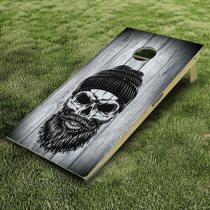 Skull Beanie Cornhole Boards