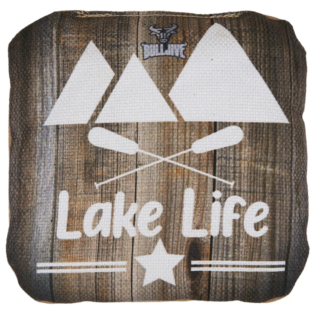 Cornhole Bags Lake Life White