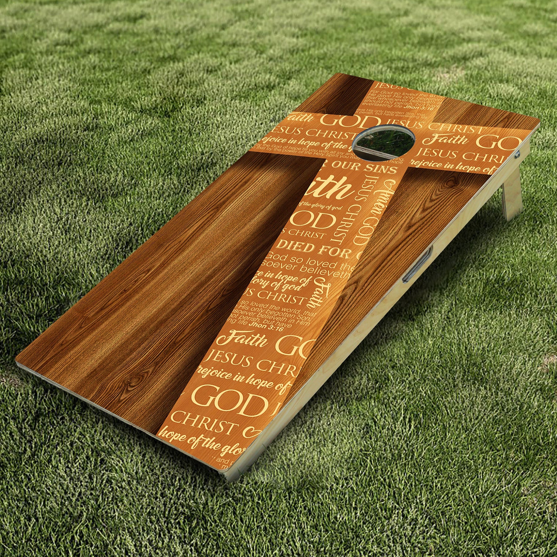 Cross Sayings Cornhole Boards – Bulljive Cornhole