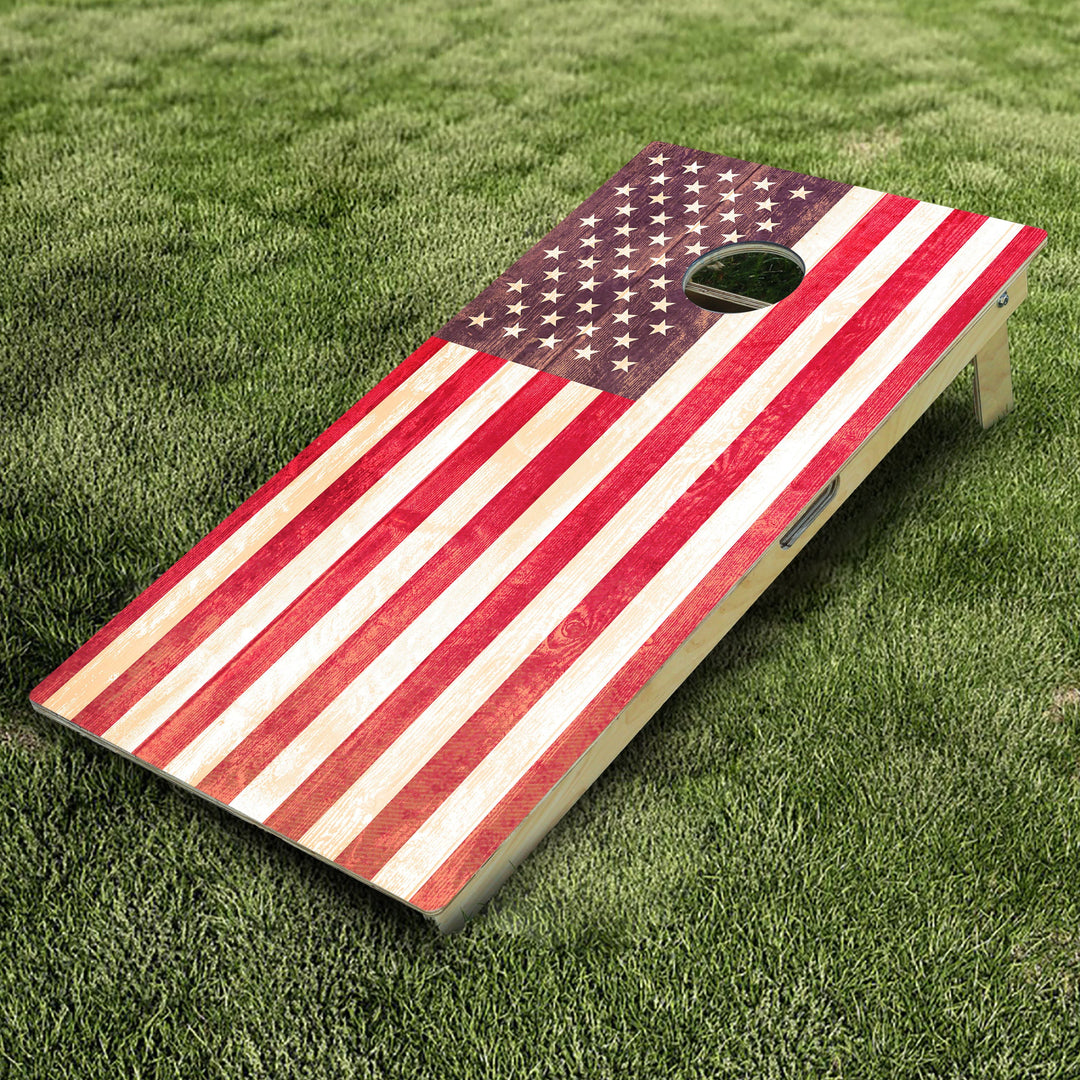 USA Flag Cornhole Boards