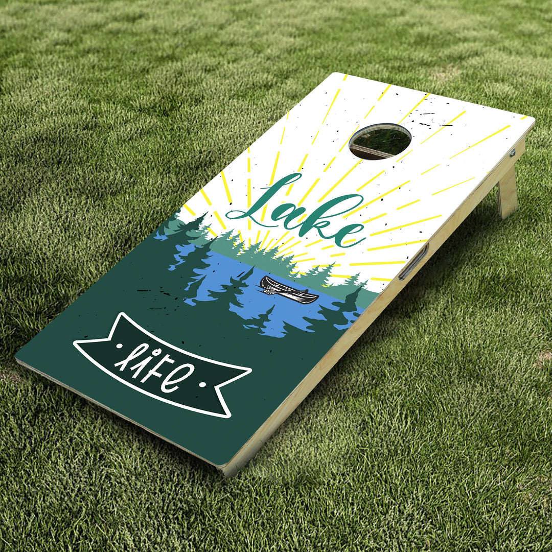 Lake Life 2 Cornhole Boards