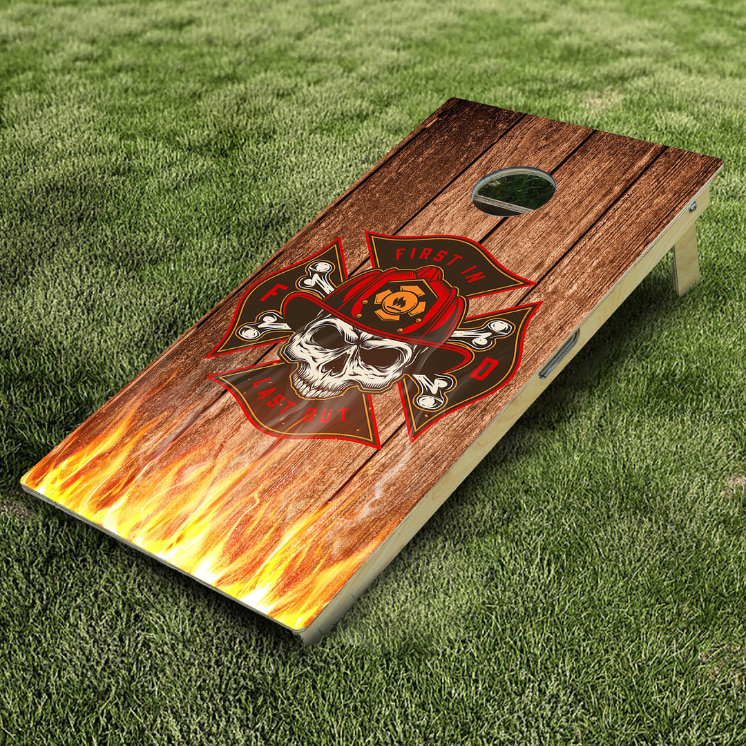 Firefighter 12 Cornhole Boards