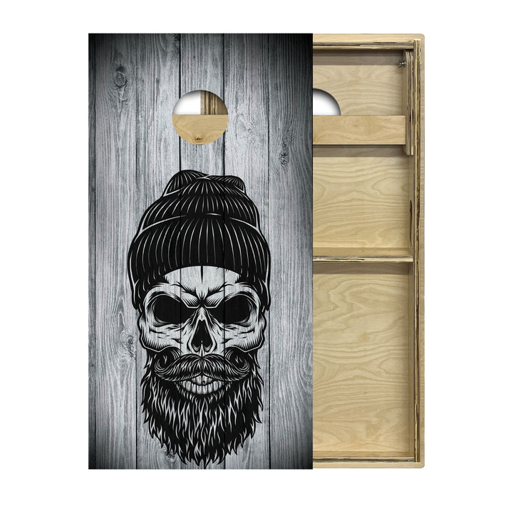 Skull Beanie Cornhole Boards