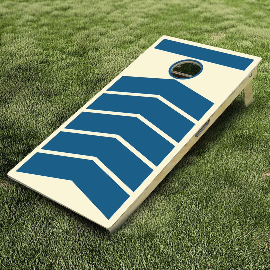Retro Cream Arrows Cornhole Boards