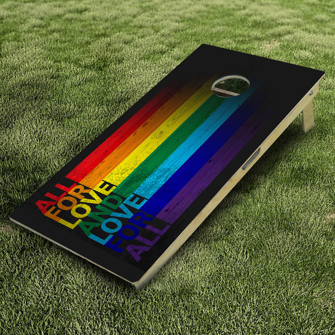 Rainbow 4 Cornhole Boards