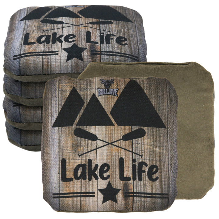 Cornhole Bags Lake Life Black