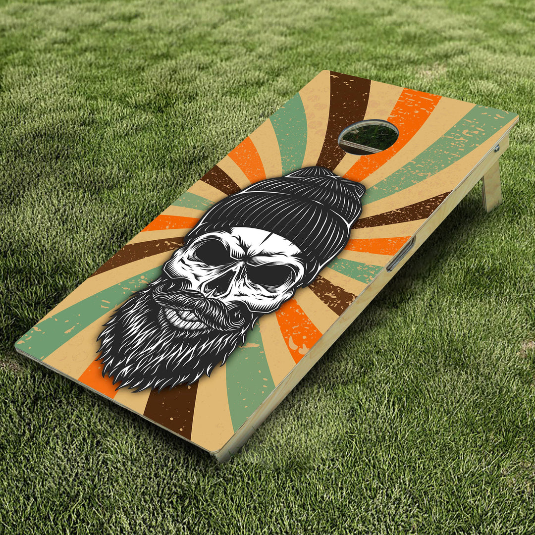 Hippie Skull Cornhole Boards