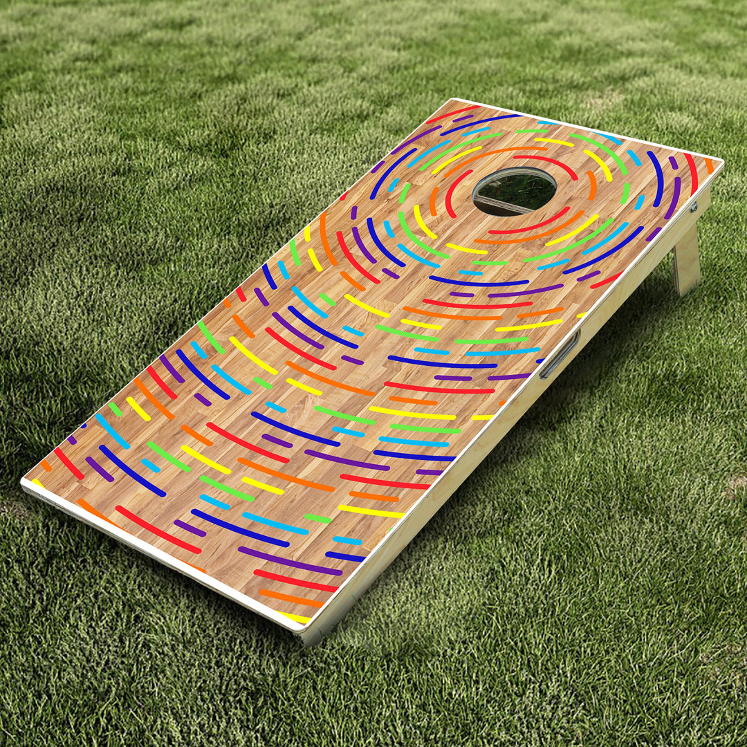 Rainbow 2 Cornhole Boards